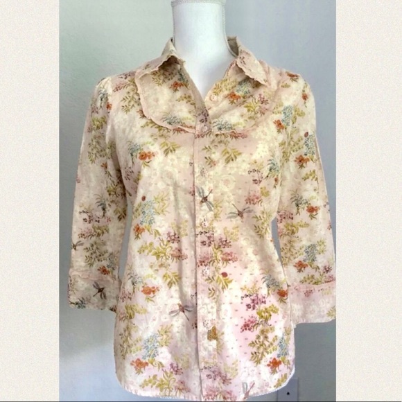 Anthropologie Tops - Anthropologie Odille pink floral top